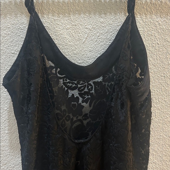 Vintage 90s Victoria's Secret Gold Label Velvet Sleep Dress and Robe Set - Picture 5 of 16